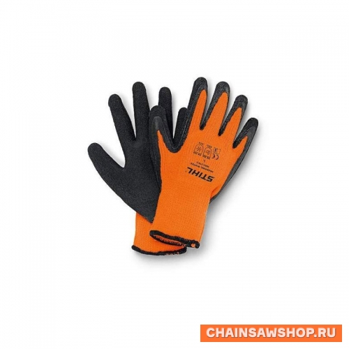 Перчатки для сенсорного экрана, оранжевые с логотипом STIHL