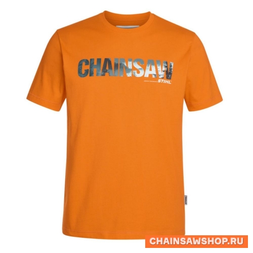 Футболка ICON Chainsaw оранжевая
